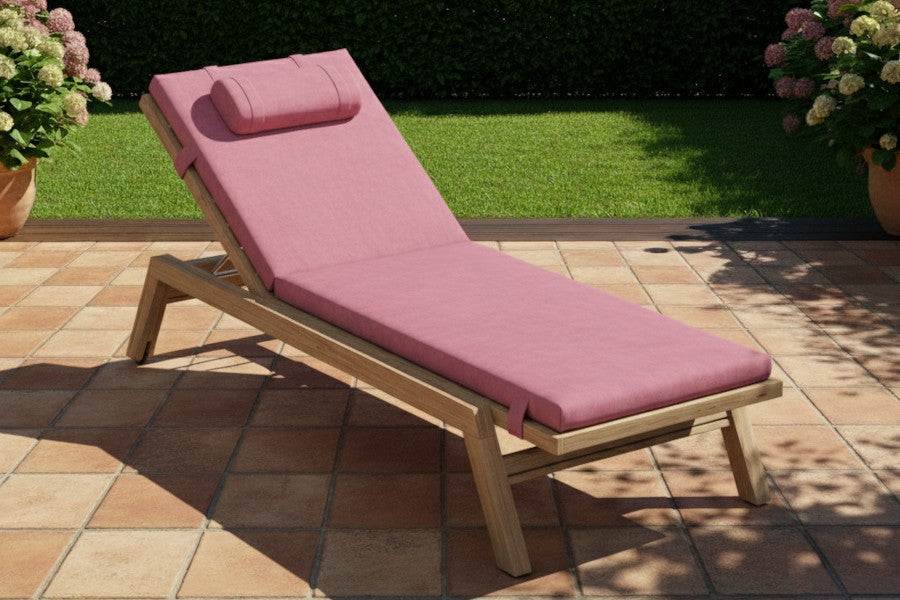 2-teilig - Sonnenliege und Gartenliege Auflage - Outdoor