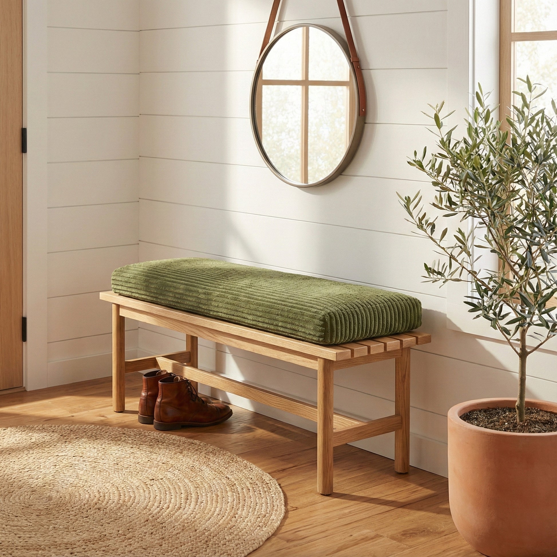 Cordvelours Bankauflage nach Mass