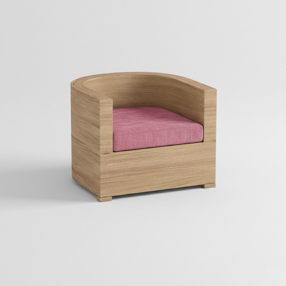 Halbrundes Sitzkissen nach Maß