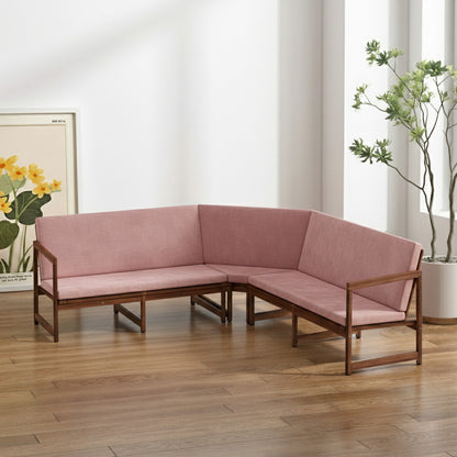 Indoor 3-teilig - Eckbank Polster mit Rückenlehne