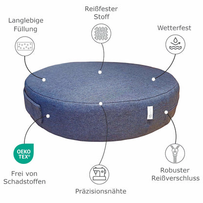 Runde Bodensitzkissen Eigenschaften