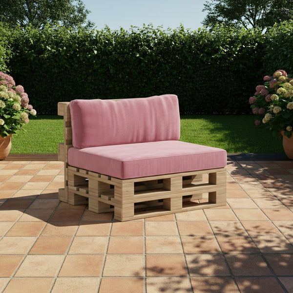 Palettenkissen mit Flopkissen Rückenlehne nach Maß