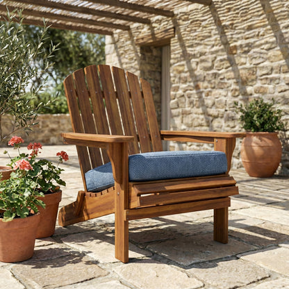 Blau Outdoor Lounge Sitzkissen für Garten Stühle